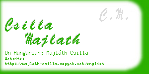 csilla majlath business card